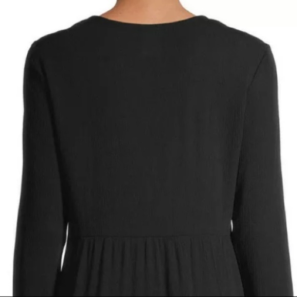 No Boundaries size M black BOHO lace up tier dress - Picture 12 of 16